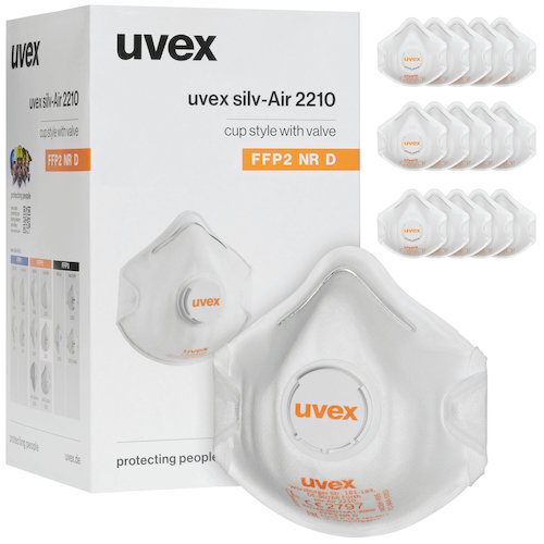 uvex silv Air 2210 FFP2 NR D Disposable Respirator (4031101485683)